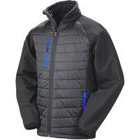 Result Men's Black Compass Padded Soft Shell Jacket | Size: 4XL