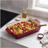 Living and Home 3L Cast Iron Baking Dish with Porcelain Enamel, Easy-Clean, For Gas, Induction, Ceramic & Oven Safe, Dual-Tone Gradient Glossy Finish