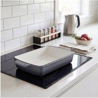 Living and Home 3L Cast Iron Baking Dish with Porcelain Enamel, Easy-Clean, For Gas, Induction, Ceramic & Oven Safe, Dual-Tone Gradient Glossy Finish
