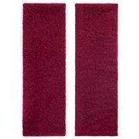 Turtle Doves Cashmere Reversible Fingerless Gloves in Dark Red