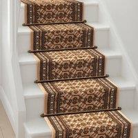 Bravich LTD Bokhara Traditional Hallway Runner Rug Non Slip Low Pile in Beige | Size: 60 cm x 180 cm