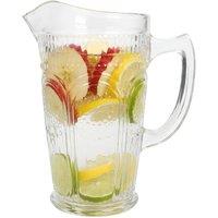Argon Tableware Amore Ribbed Glass Water Jug - 1.3L in Clear