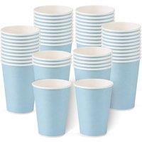 ECONX Pastel Rainbow Blue 12oz Disposable Paper Cups for Events Party Cups in Light Blue | Size: 50 Pieces