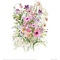 Summer Thornton Chelsea Floral Spray Print in White