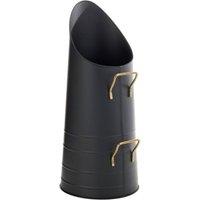 Leecroft Coal Hod Black Brass Handle 22