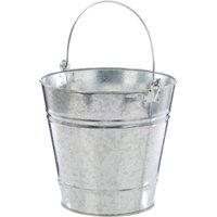 Leecroft Galvanised Bucket 13 14L in Silver