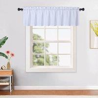 London Boutique Waterproof Embossed Curtains Seersucker Texture Curtains 60"15" in White