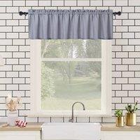 London Boutique Waterproof Embossed Curtains Seersucker Texture Curtains 60"15" in Grey