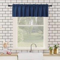 London Boutique Waterproof Embossed Curtains Seersucker Texture Curtains 60"15" in Navy