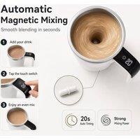 BluCore Self-Stirring Cup with LED Temperature Display in White