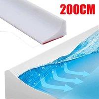 FLAVORA 200cm Shower Door Threshold Strip Seal Wetroom in White