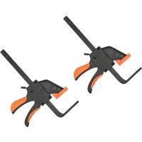FLAVORA 2 Pack Quick Release Clamps for Track Saw Woodworking Guide in Black | Size: 1000mm 10000mm