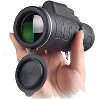 FLAVORA 40x60 High Power Monocular Telescope HD Portable Day Vision in Black