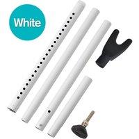 FLAVORA Adjustable Door Handle Home Security Bar Rod Brace in White | Size: 10000mm x 520mm
