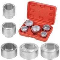FLAVORA Oil Filter Socket Set in Silver | Size: 10000mm x 520mm