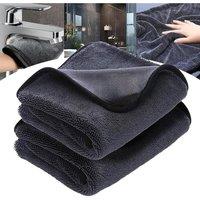 FLAVORA 2PCS Thickened Magic Cleaning Cloth Streak Free in Grey | Size: 100 cm x 15 cm