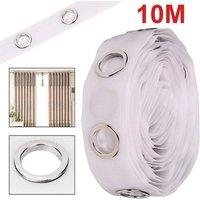 PAWNORA Round Eyelet Rings Curtains Accessories in White