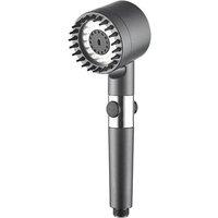 PAWNORA 3 Modes Shower Head with High Pressure in Grey