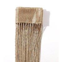 PAWNORA Fly Screen Panel Room Door Curtain Champage in Gold