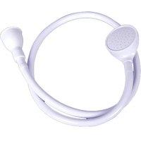 PAWNORA Double Tap Bath Sink Shower Head in White