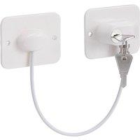 PAWNORA 2pcs White Window Door Cable Restrictor