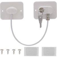 PAWNORA 3pcs White Window Door Cable Restrictor