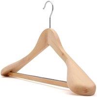 PAWNORA Wooden suit coat hangers Natural wood 2X