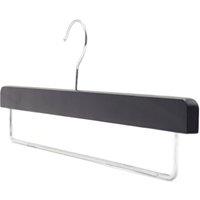 PAWNORA Non Slip Wooden Coat Hangers Black 5X