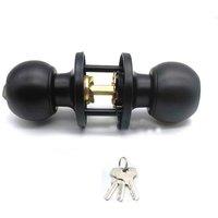 SPETLEK Black Stainless Steel Door Knob Set Privacy Passage Door Lock | Size: 10000mm x 520mm