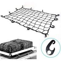 SPETLEK Heavy Duty Car SUV Pickup Roof Rack Latex Cargo Net in Black
