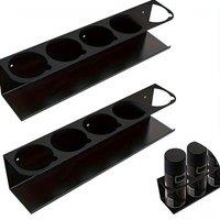 SPETLEK 2x Spray Bottle Holder Can Storage Rack Garage Car Detailing Tools in Black