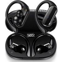 SPETLEK Open Ear TWS Wireless Bluetooth Earphones Headphones in Black