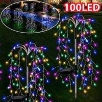 SPETLEK 2x 100LED Solar Power Firework Garden Lights