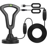SPETLEK Upgraded TV Antenna - Indoor TV Antenna for Smart TV in Black