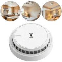 EONLION 10-Year Battery Operated Smoke & Gas Detector Home Alarm in White