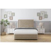 Comfort Beds Anna Coniston Divan Set 2 Drawers-26 Headboard-Footboard in Cream | Size: Double