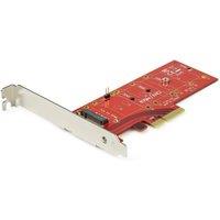 StarTech.com X4 Pcie 3.0 To M.2 Nvme Ssd Adapter in Red