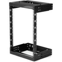 StarTech.com 15u 19 Wall Mount Network Rack in Black