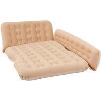 Living and Home Foldable Car Rear Seat Air Mattress for Travel & Camping in Beige