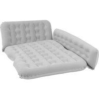Living and Home Foldable Car Rear Seat Air Mattress for Travel & Camping in Grey