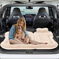 Living and Home SUV Camping Air Mattress with Air Pump in Beige