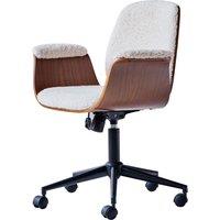 Nordlys Adjustable Wooden Design Office Chair in White