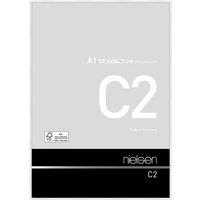 nielsen C2 Aluminium Picture Frame A1 - Float Glass & Push/Turn Clips in White