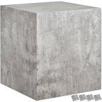 tectake Coffee Table Lasley 45 X 45 X 50 Cm - Concrete Look in Grey