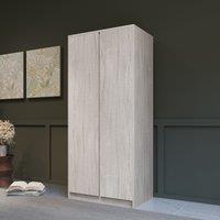 Seconique Malvern 2 Door Wardrobe in Light Stone