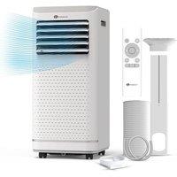 PureMate 4-in-1 Portable Air Conditioner (9000 BTU) - Dehumidifier & Fan with Remote in White