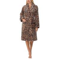 Kate Spade New York Women's Long Plush Long Sleeve Robe In Flattering Leopard With Tie | Size: XS/S