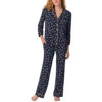 Kate Spade New York Women's 3/4 Sleeve Shirt & Trouser Pyjama Set In Lively Blooms | Size: Medium