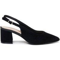 Paradox London Women's Farren' Extra Wide Fit EEE Block Heel Slingback Shoes in Black | Size: 10EEE