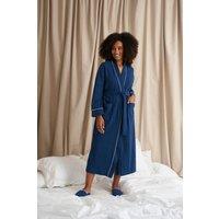 Pretty You London Women's Luxury Suite Waffle Robe in Blue | Size: S/M